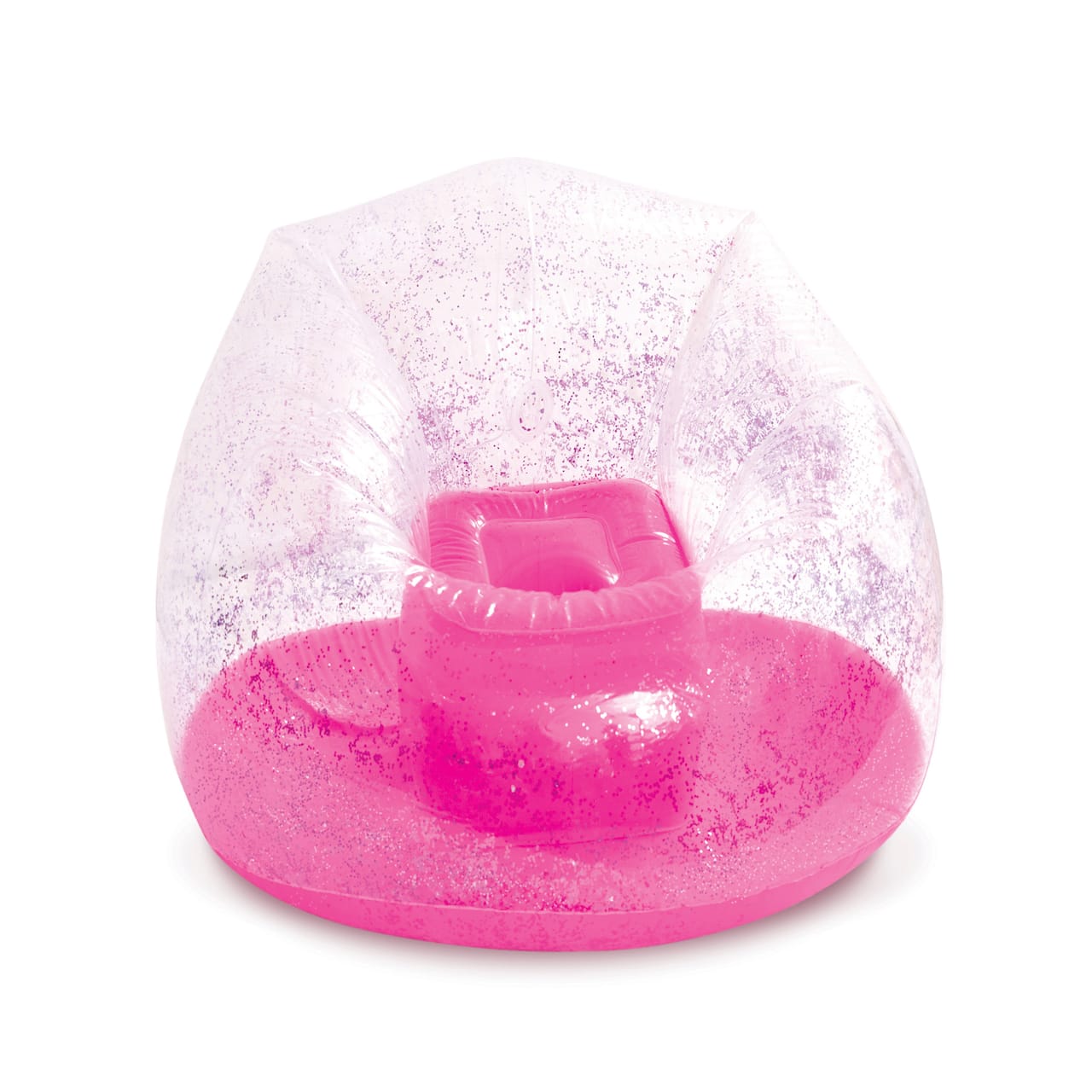 Make It Real 3C4G&#xAE; Pink Glitter Confetti Inflatable Chair